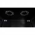 Шкаф 19" телекоммуникационный настенный, 4U 280x600х450 мм, дверь металл, черный